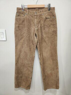 Brooks Brothers Men's Corduroy Pants Tag 32x30 (Fits 32x29) Tan Straight Preppy